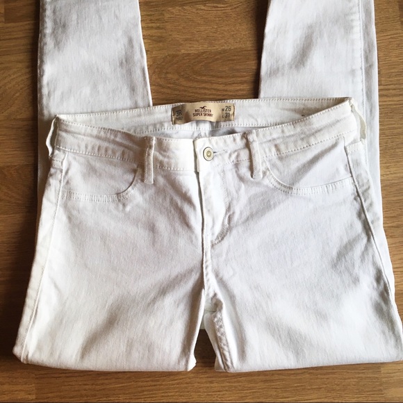 Hollister mid-low rise white super skinny Jean 3R - Picture 4 of 10